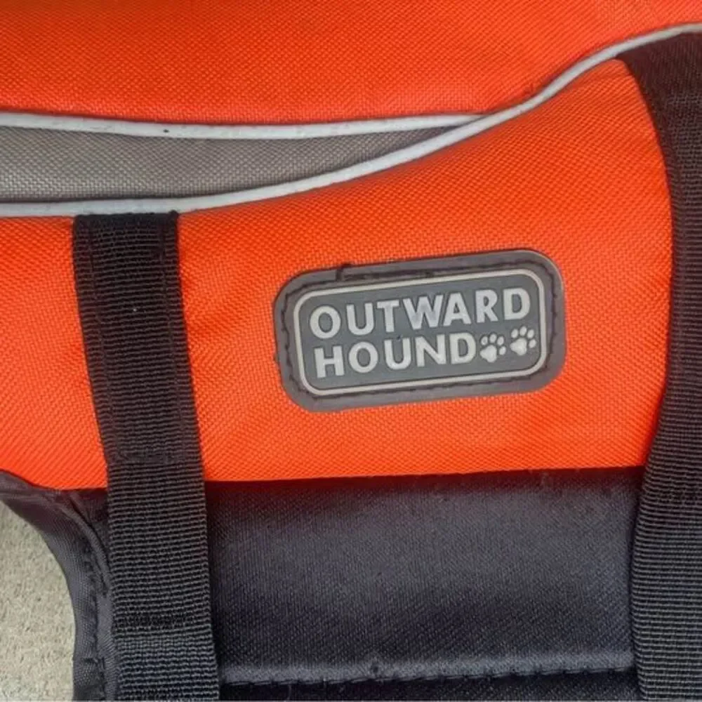 Outward Hound Dog Life Jacket Vest Adjustable Orange Small Pet Life Preserver